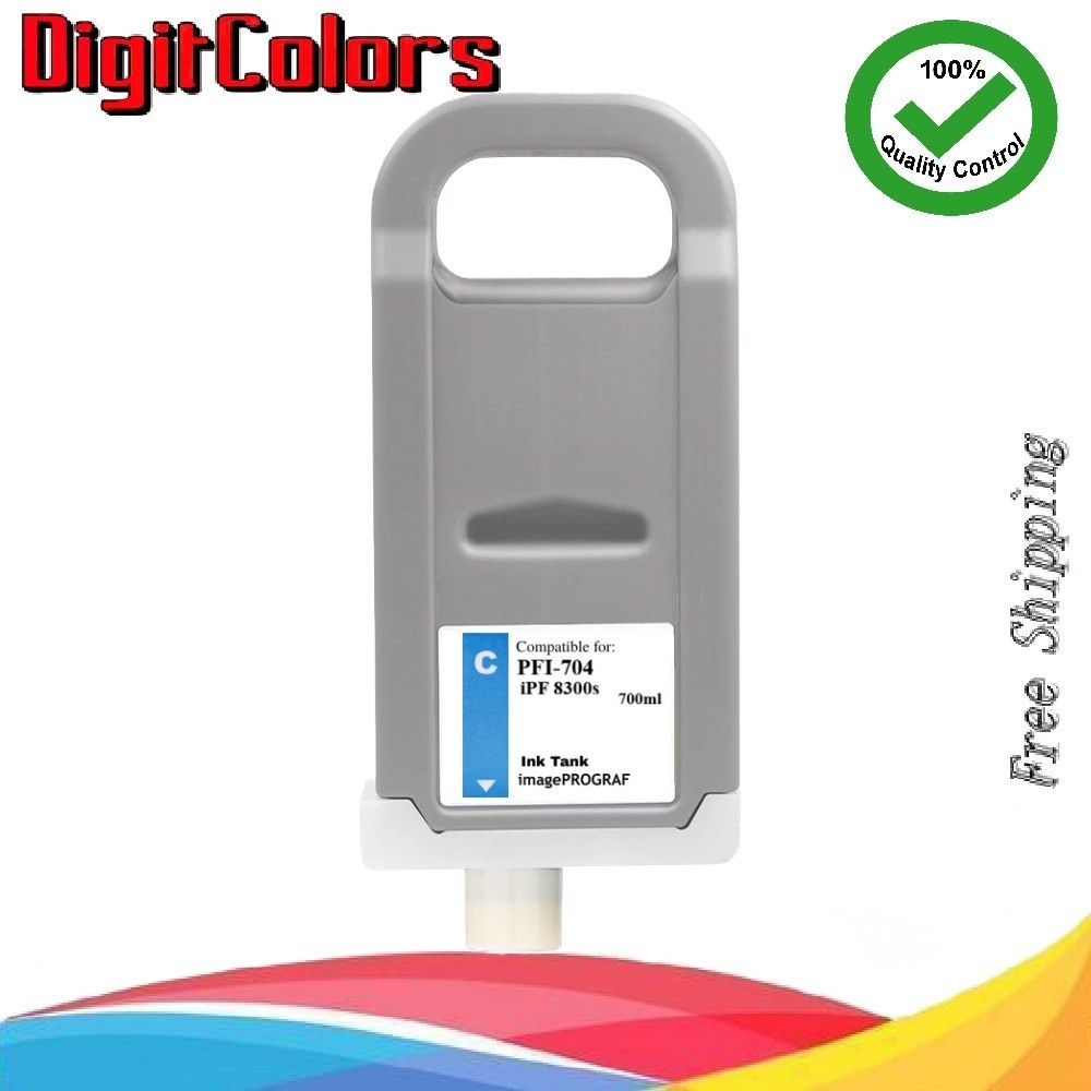 PFI-704 Cyan Ink Cartridge for Canon IPF 8300s 8300 PFI704C