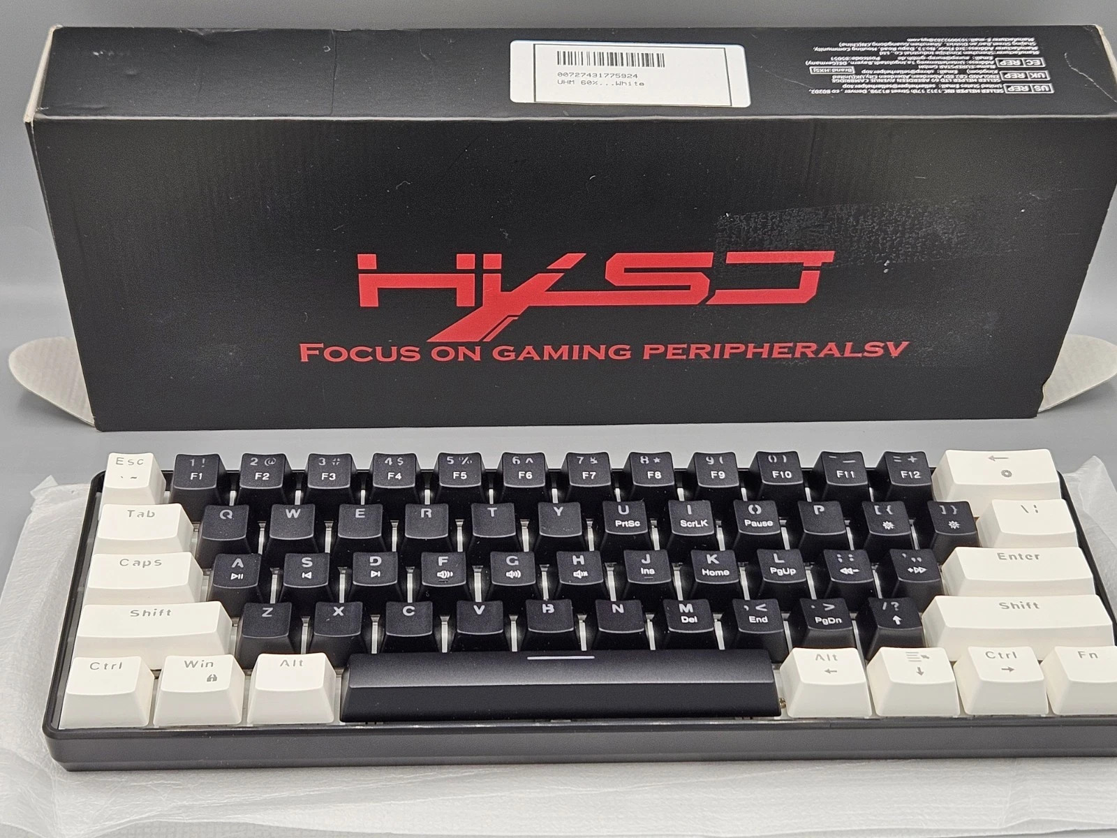 HXSJ V900 60% Mechanical Gaming Keyboard 61-Key Rainbow Backlit USB-C New