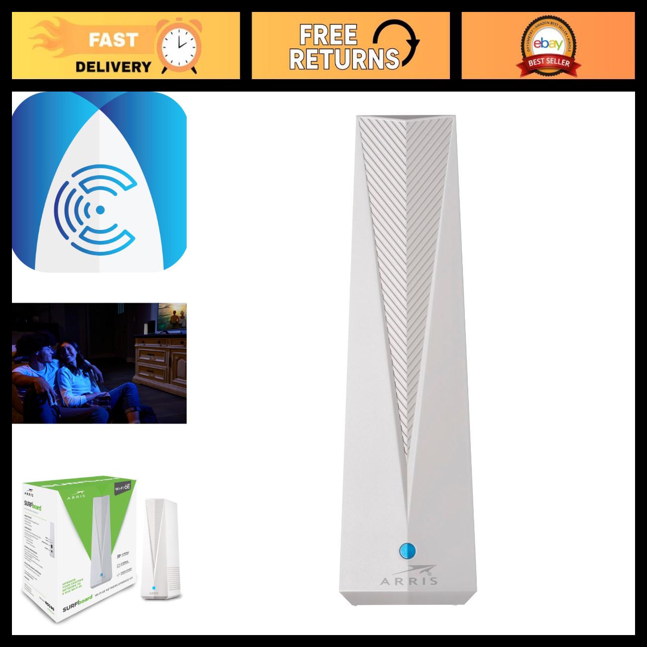 Wi-Fi 6E Access Point, 6 GHz Band, 2.5 Gbps Port, Upgrade Your Network, Compatib
