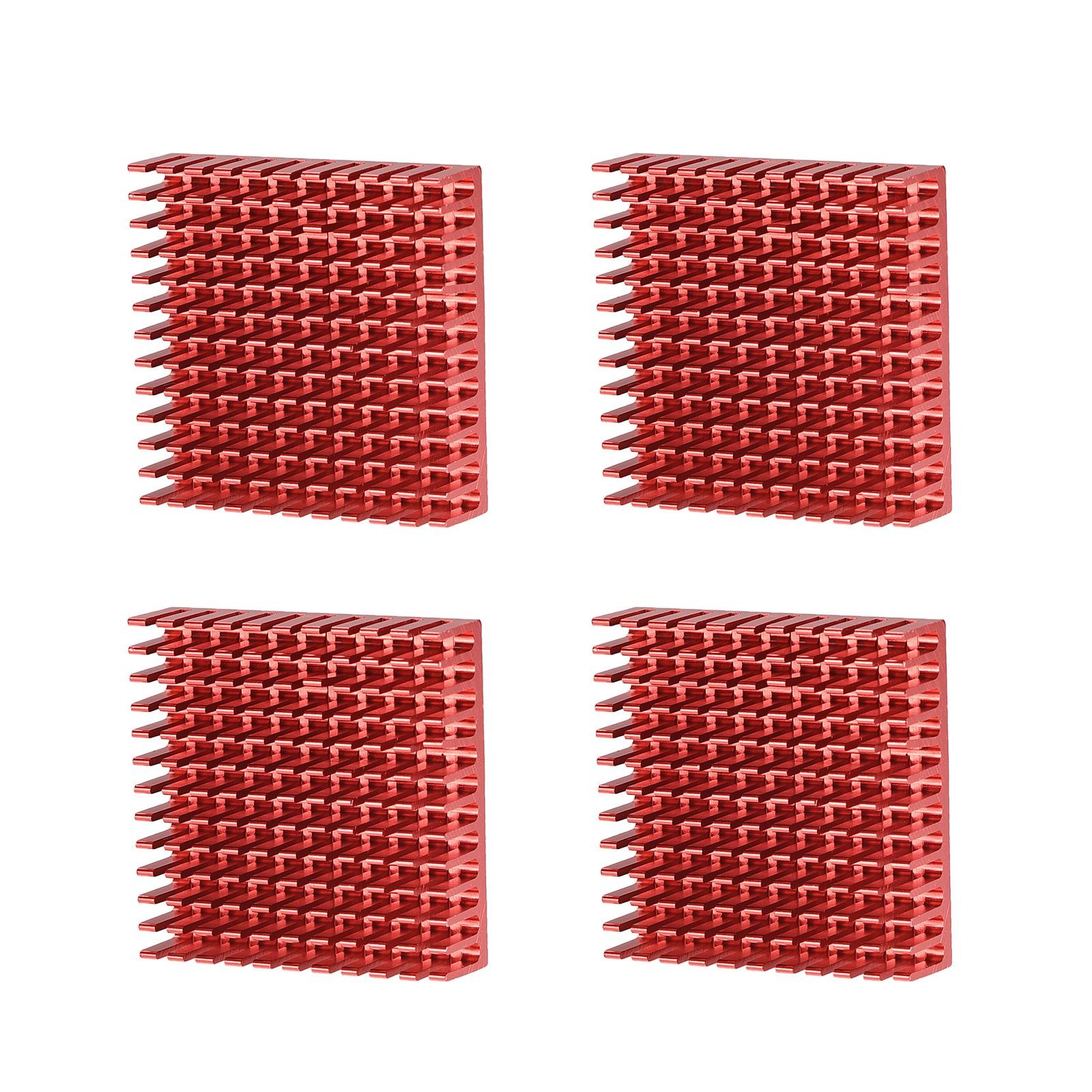 4PCS 40x40x11mm Aluminum Radiator Circuit Board Slotted Section for 3D Printer