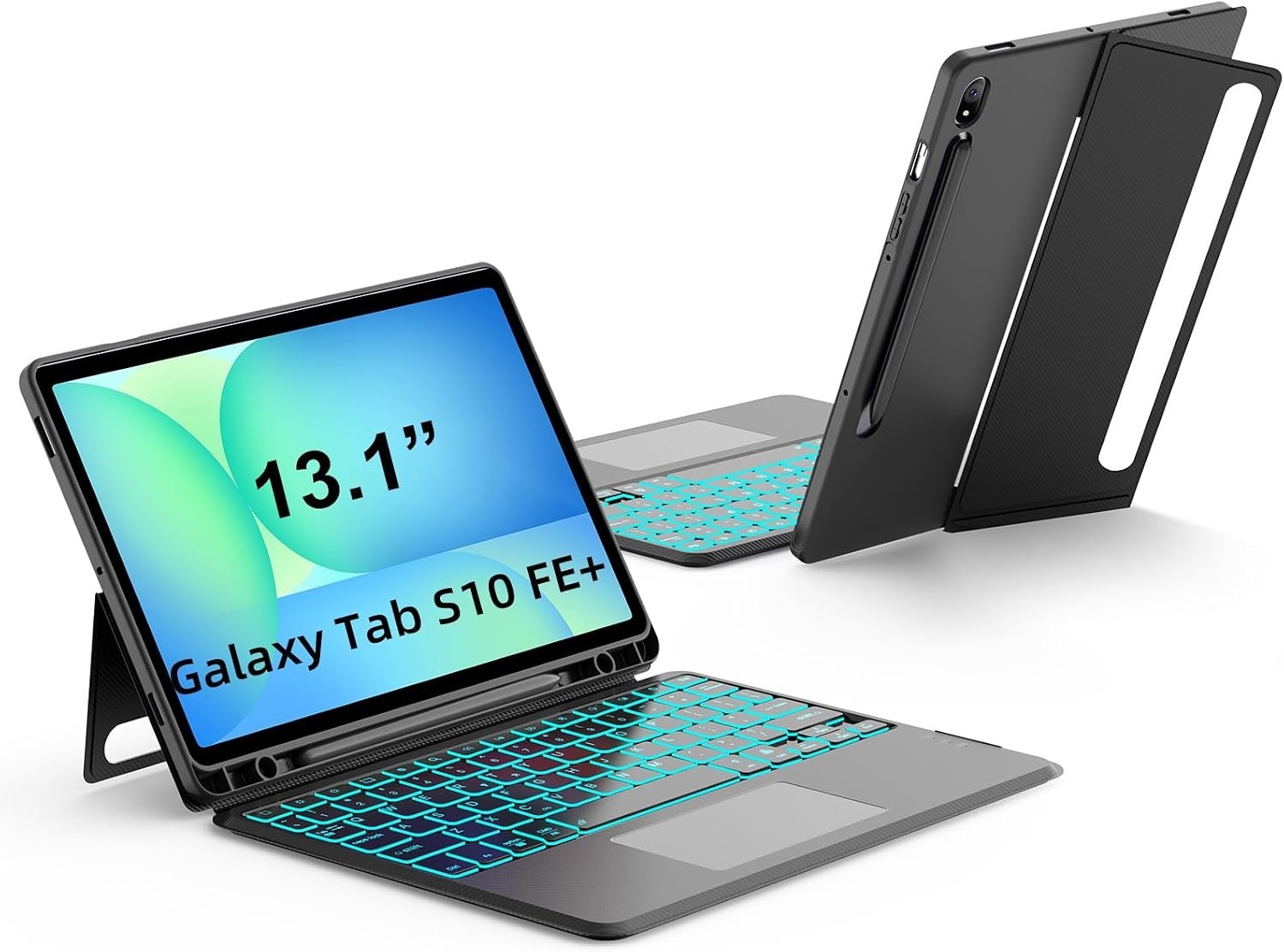 JUQITECH Trackpad Keyboard Case for Samsung Galaxy Tab S10FE+ *NEW*