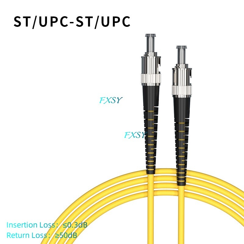 10Pcs 1m 2m 3m ST UPC to ST UPC Simplex Single Mode OS2 Fiber Optic Patch Cord