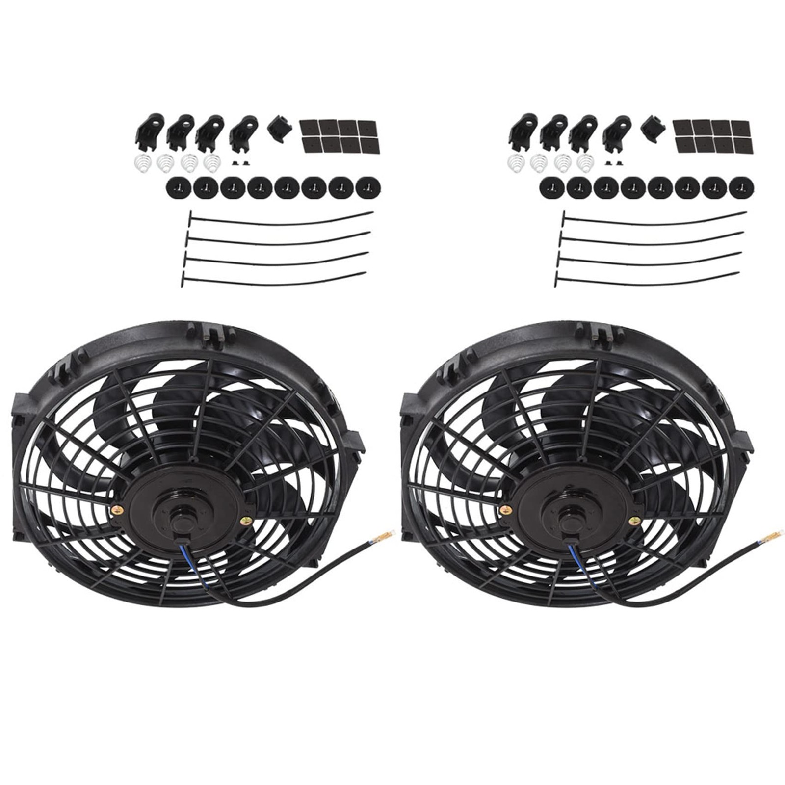labwork 2X 12 Inch Universal Electric Condenser Radiator Cooling Fan