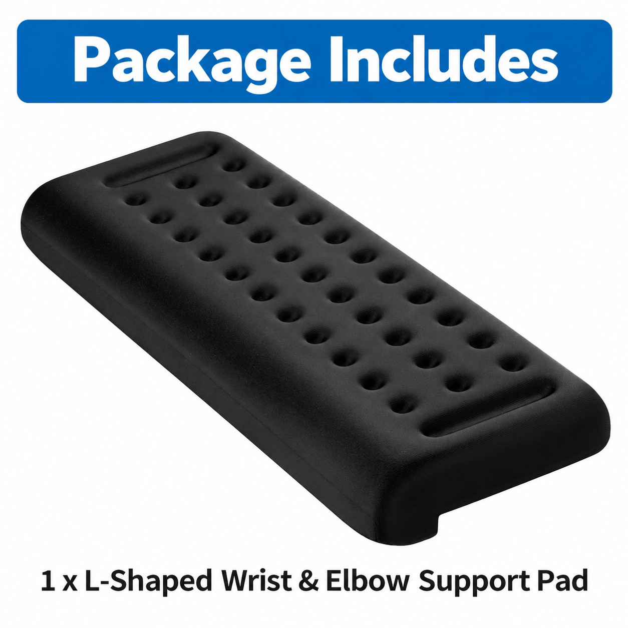 L Shaped Wrist Rest for Desk Edge Soft Memory Foam Forearm Elbow Arm Support Pad
