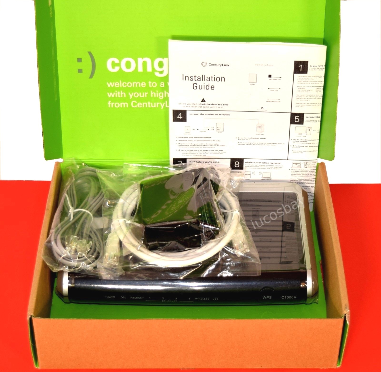 Actiontec CenturyLink C1000A 802.11N Wireless N Router Gigabit Modem Sealed