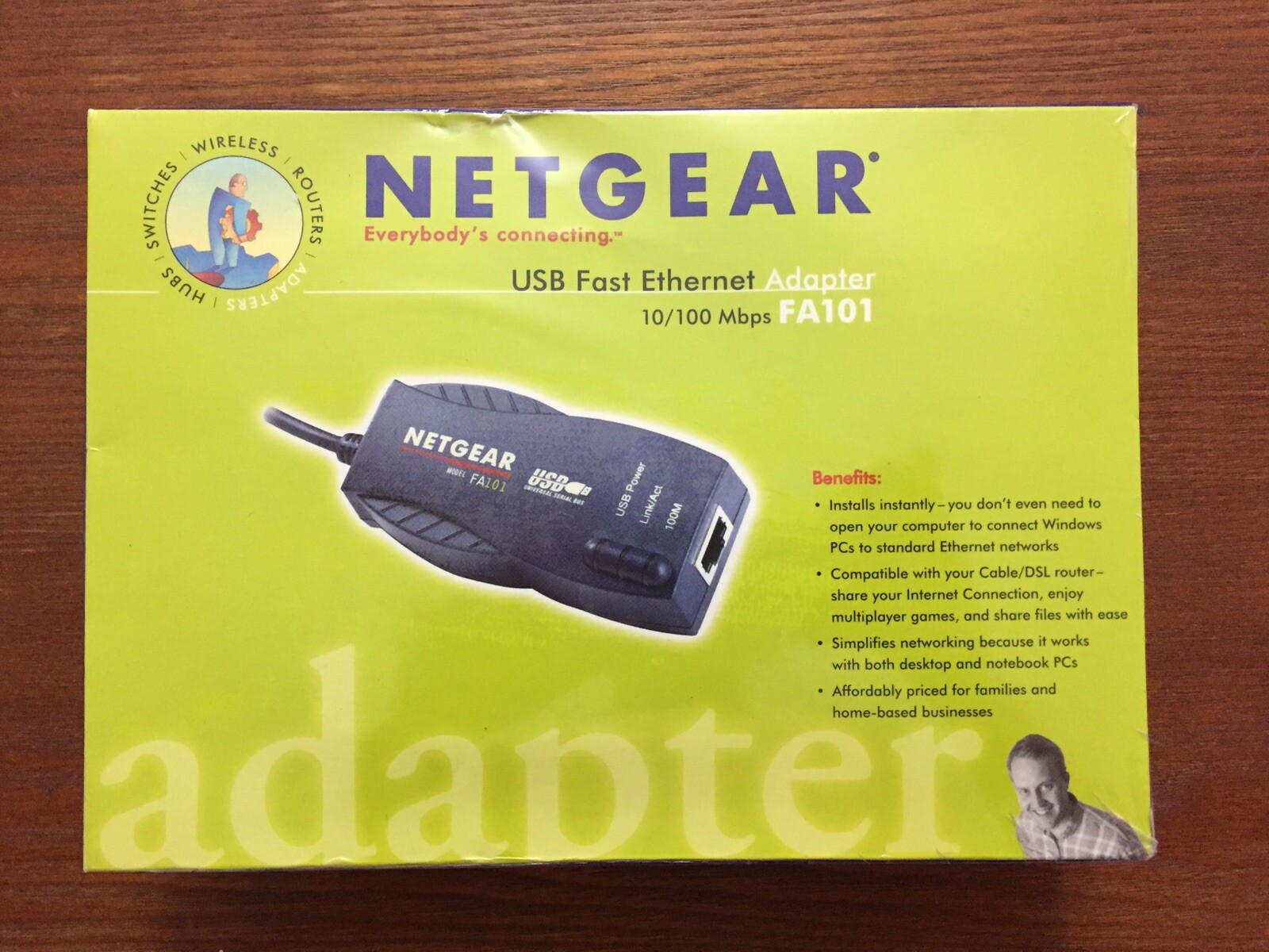 NETGEAR USB FAST ETHERNET ADAPTER 10/100 Mbps FA101