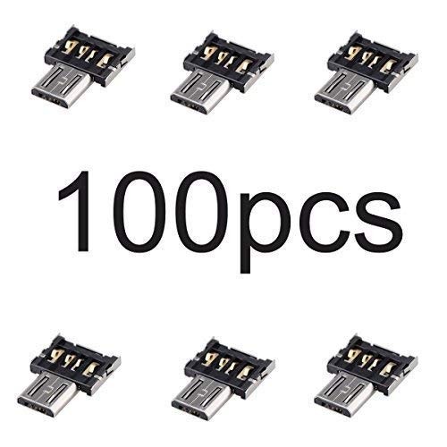 chenyang 100 Pack Micro USB OTG Adapter Micro USB Male to USB 2.0 Female Ultr...