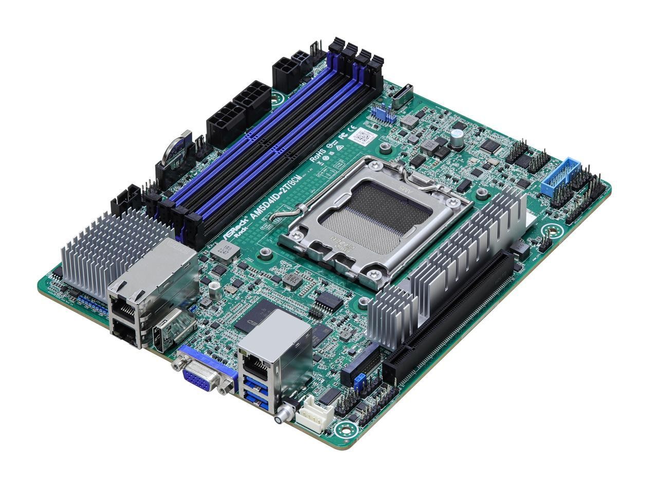 ASRock Rack AM5D4ID-2T/BCM Deep mini-ITX Server Motherboard AMD EPYC™ 4005/4004
