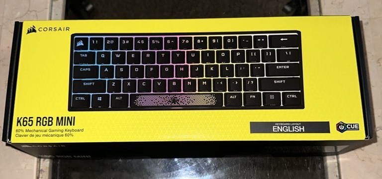 NEW Open Box - Corsair K65 RGB MINI 60% Mechanical Gaming Keyboard