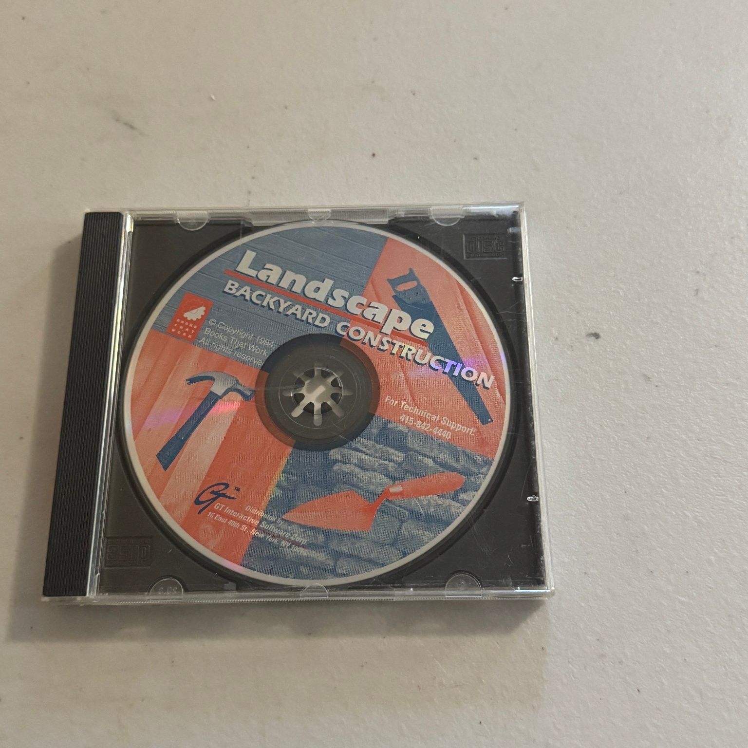Landscape Backyard Construction CD-ROM PC Software GT Interactive 1995