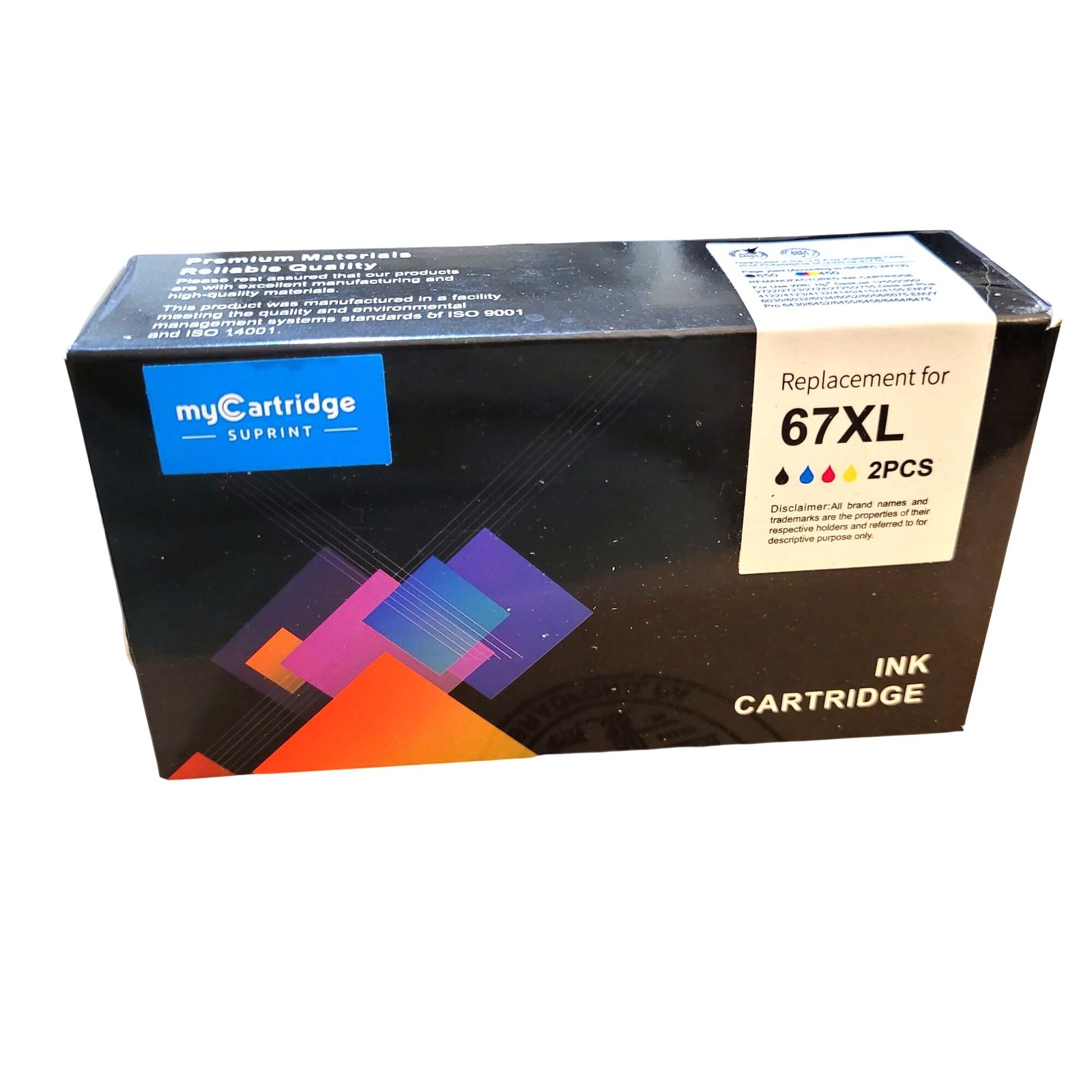 My Cartridge SUPRINT Replacement Ink Cartridge 67XL 2-Pack Black/Color NOTE