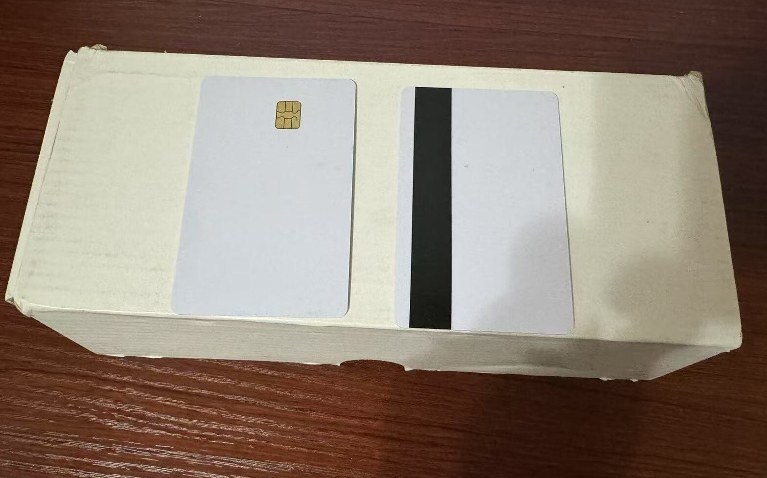 100 Pack SLE4442 Chip Cards with 2 Track 8.4mm HICO Magnetic Stripe