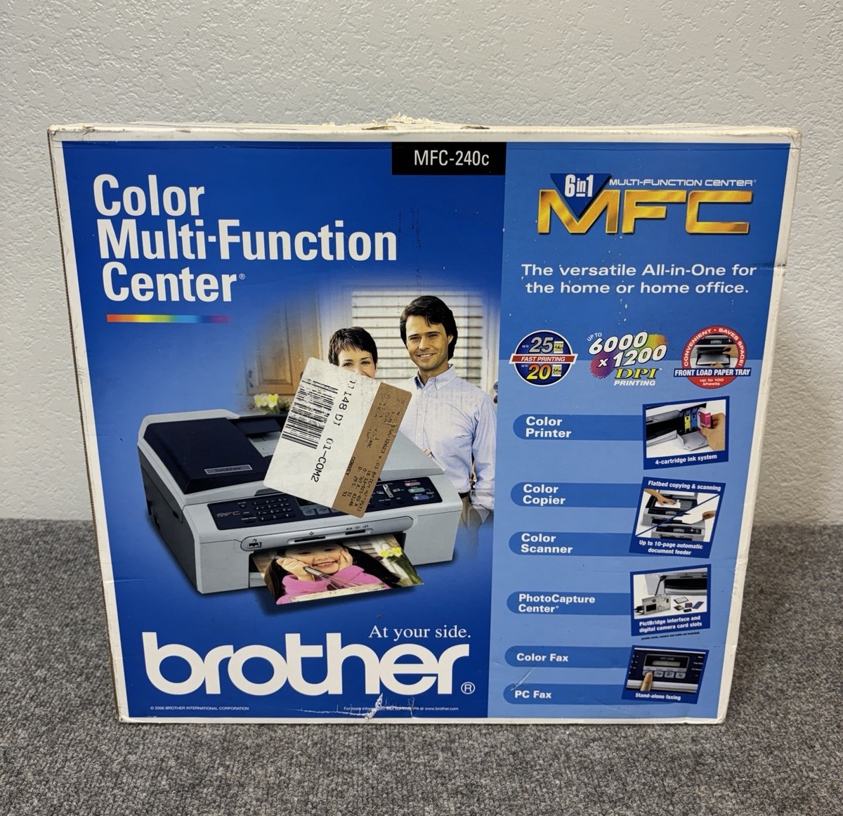 Sealed New In Box BROTHER MFC-240C Color Inkjet All-In-One PRINTER FAX COPIER