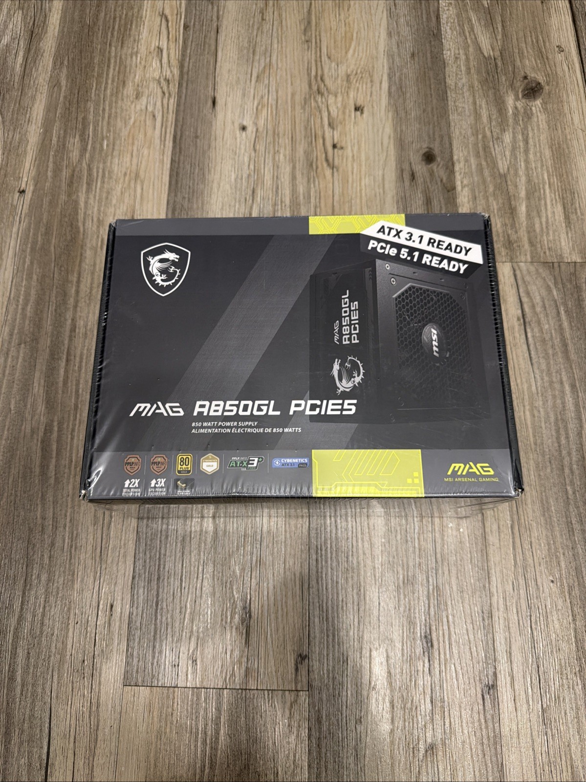 New MSI A850GL PCIE5 850W Power Supply