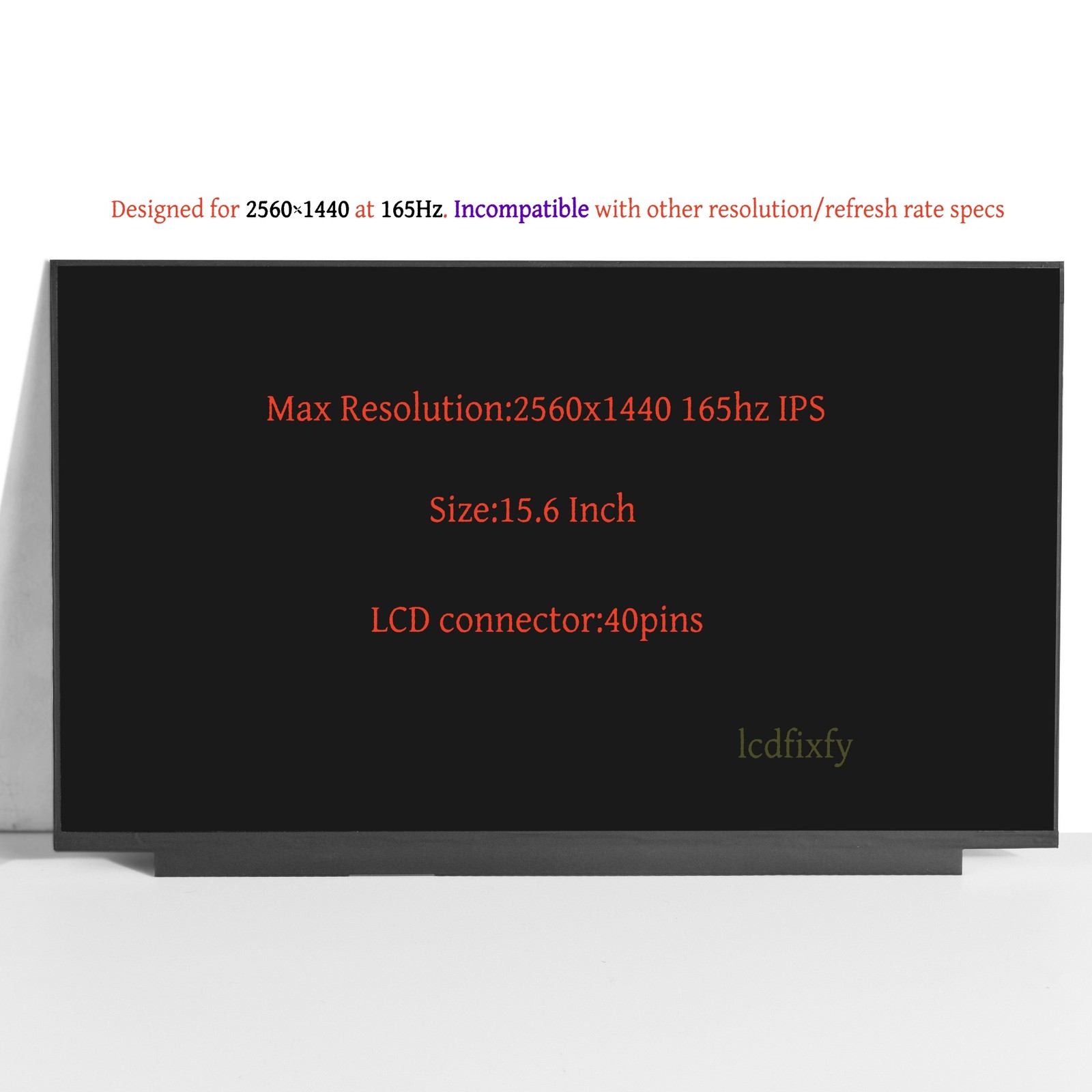 For NE156QHM-NY1 V8.2 40 Pins QHD Screen Replacement LCD Display