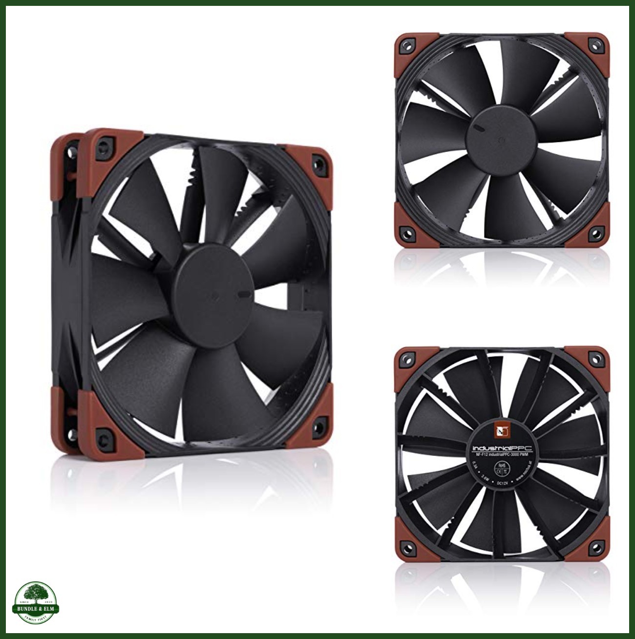 Noctua NF-F12 iPPC-3000 PWM, High-Performance Industrial Fan 120mm