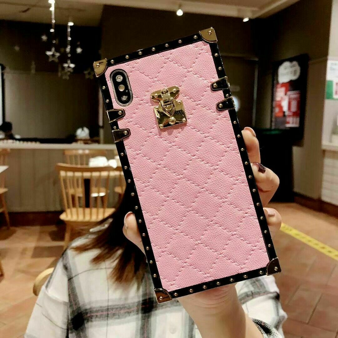 Leather Luxury Boxy Trunk Case For OPPO Reno 13 14 12 A60 A5 A3 A57 A17 A58 A40