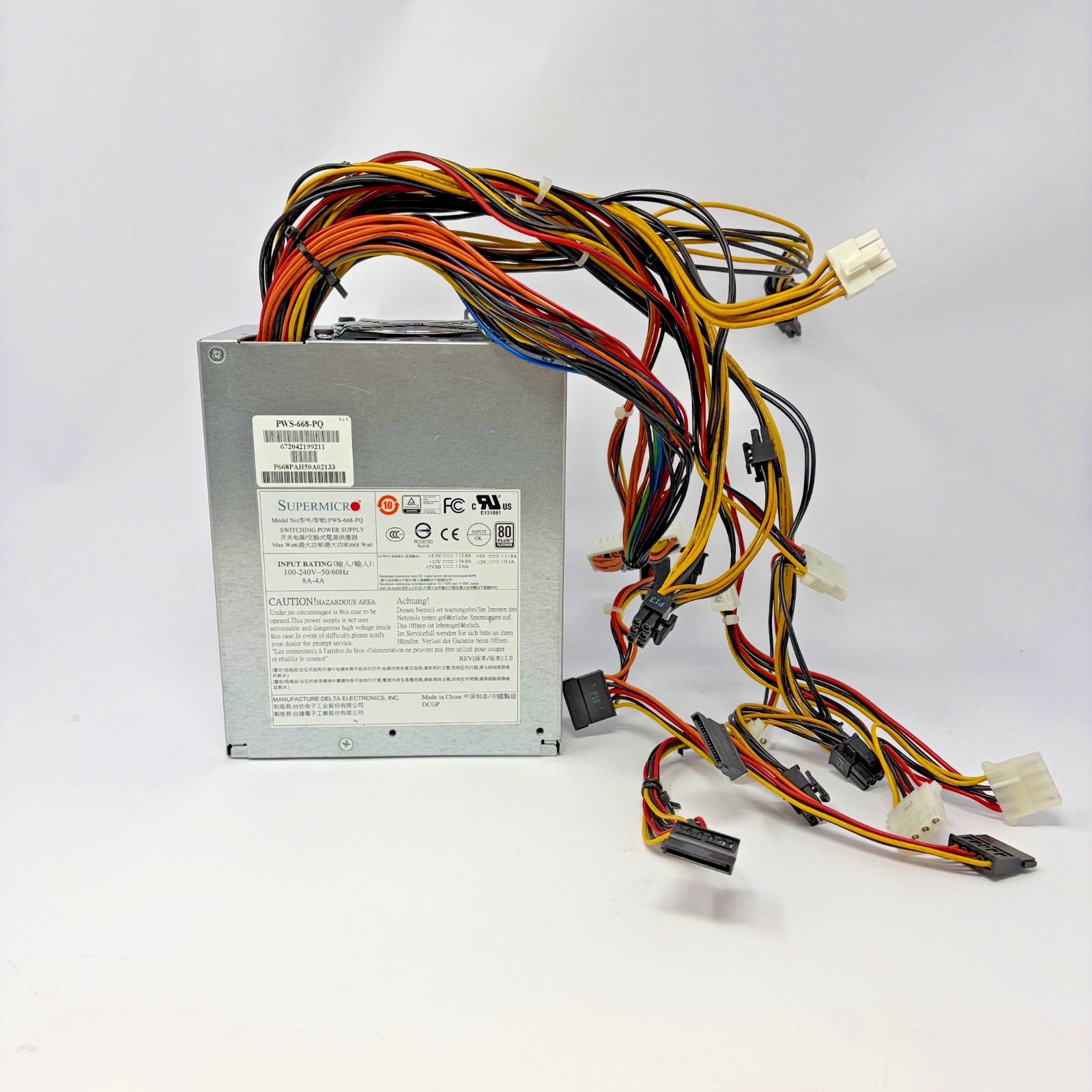 Supermicro PWS-668-PQ 668W 80 PLUS Platinum ATX Server Power Supply PSU Delta