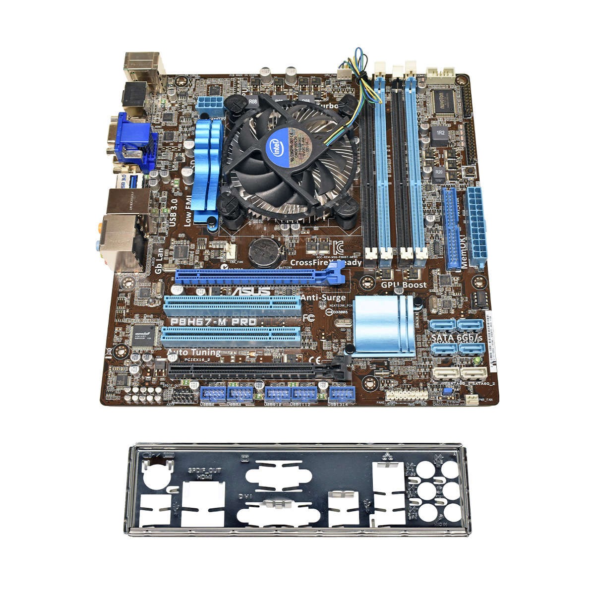 ASUS P8H67-M PRO Single LGA1155 4 Slots DDR3 Micro ATX Motherboard +FAN