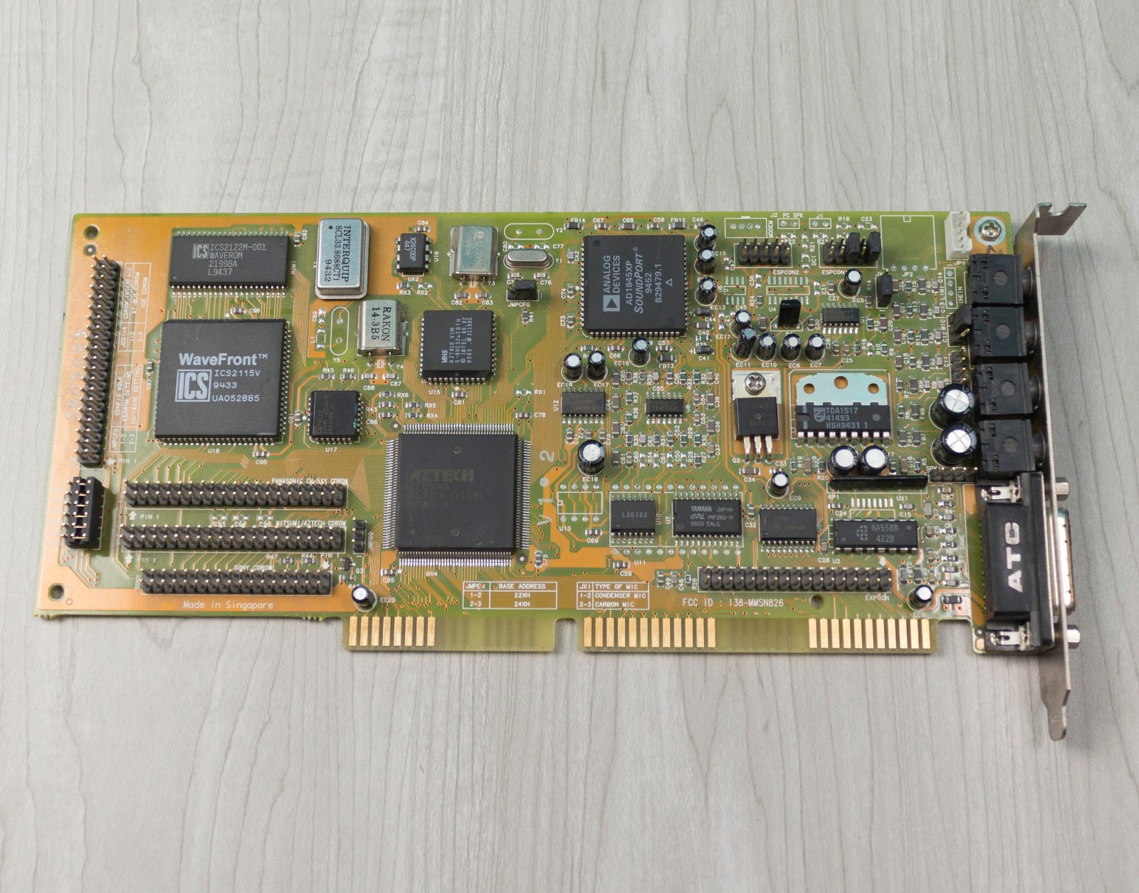 Aztech WaveRider 32+ 16-bit ISA OPL3 Sound Card Tested & Working
