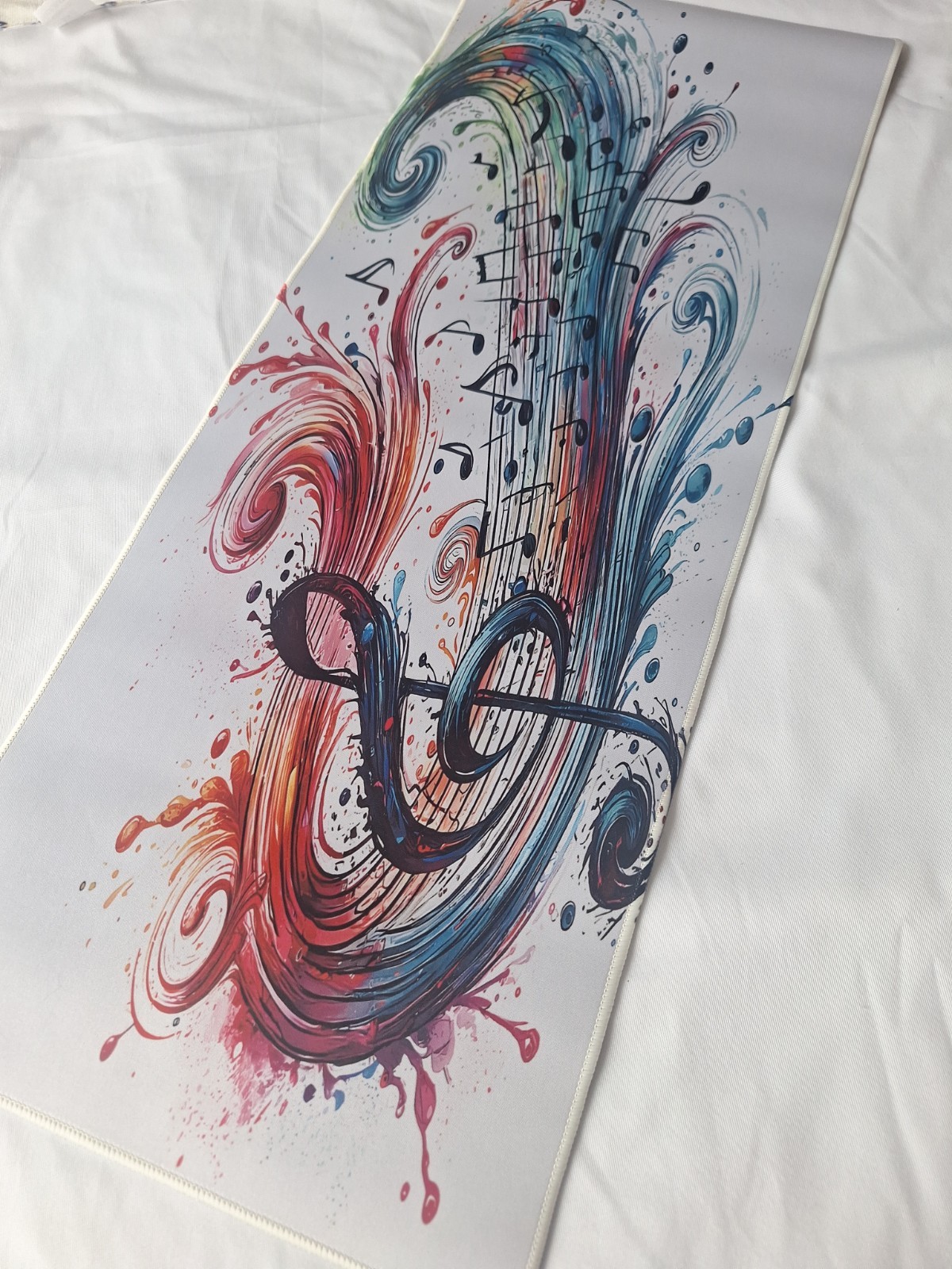 Long Colorful Mouse Pad- Music Notes
