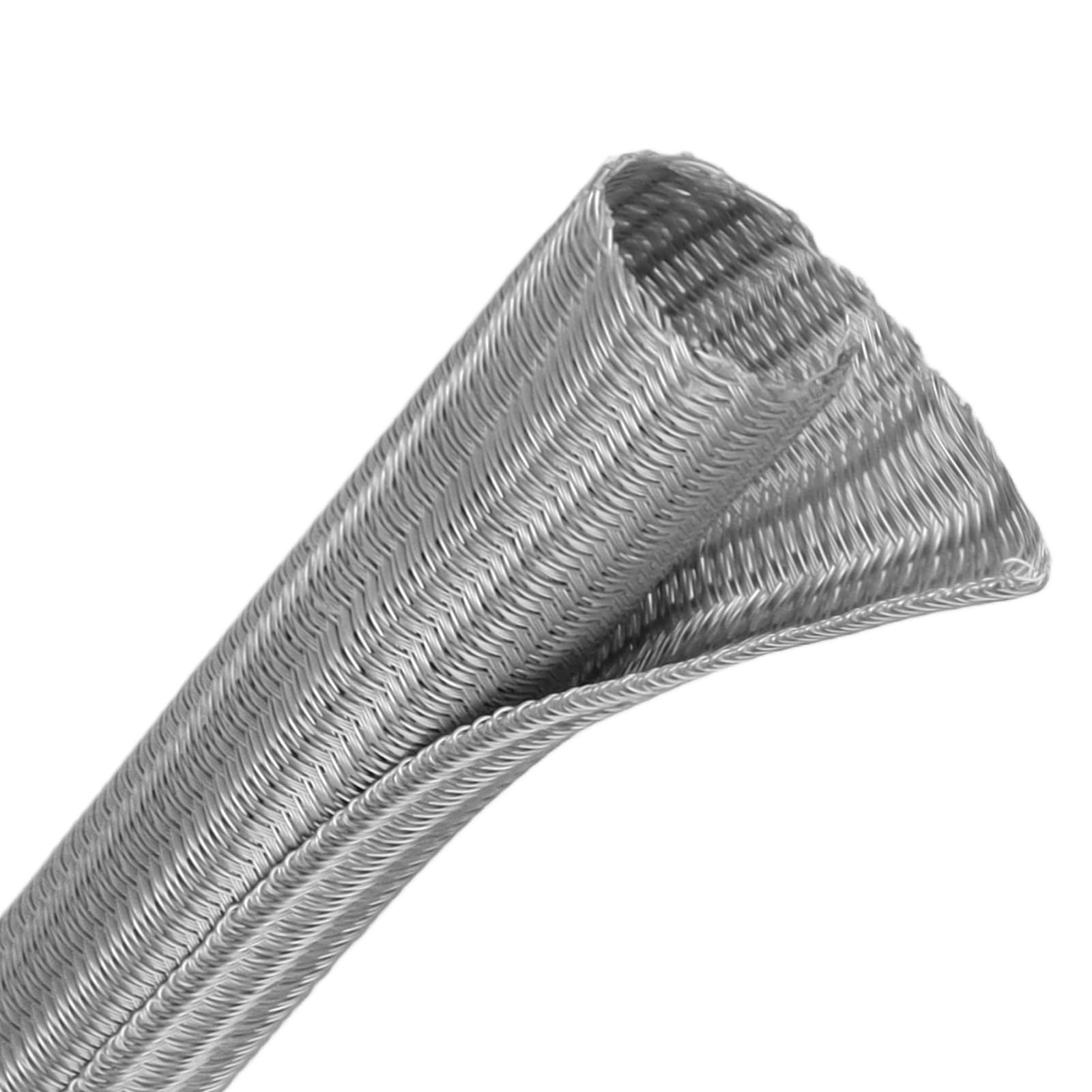 1/2 Inch Split Wire Loom Tubing 10 Ft Cable Protector Sleeve Gray