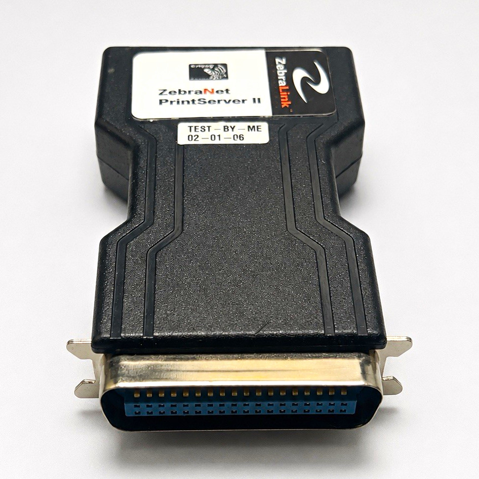 Zebra ZebraNet PrintServer II Ethernet Parallel Network Adapter Tested Working