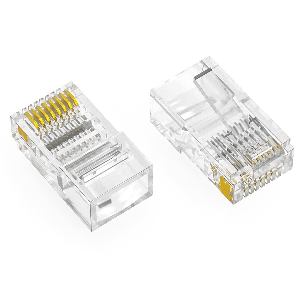 20 Pack of RJ45 CAT5E Plug Solid 2 Prong 6Micron 100pk