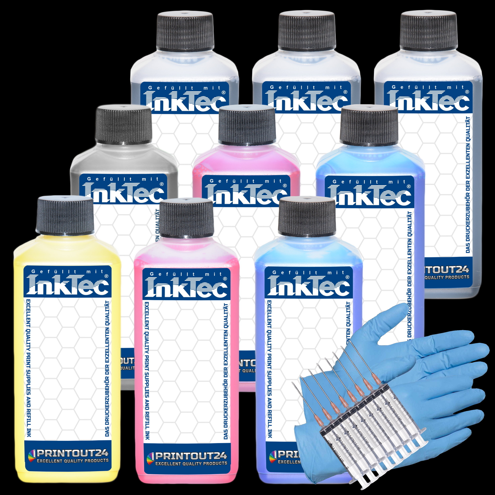 0.9L InkTec® Pigment Ink Refill For Epson Stylus Photo Pro 3800 3800C 3850