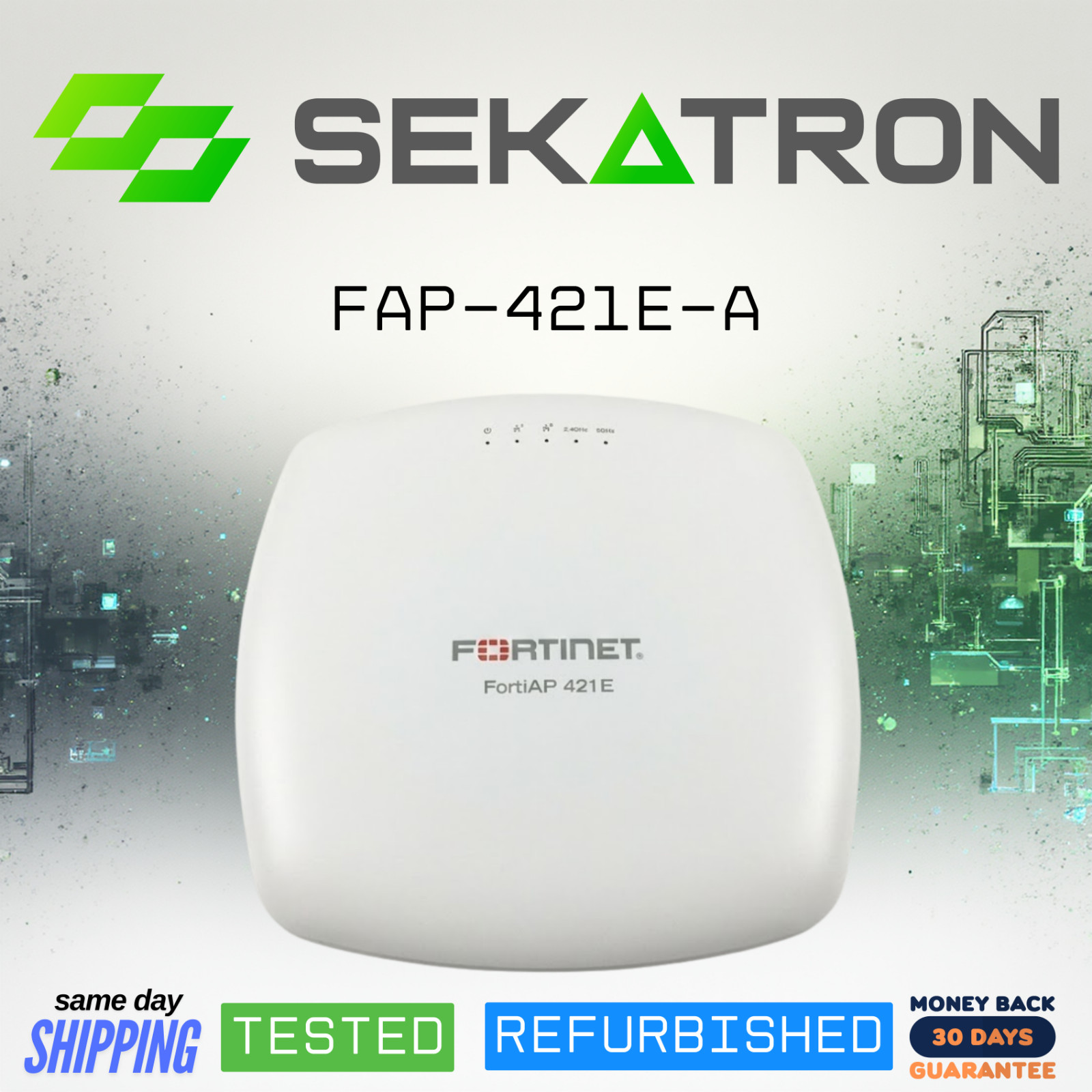 📶 Fortinet FAP-421E-A • Dual-Band Wireless Access Point • w/Mounting Kit ⚡
