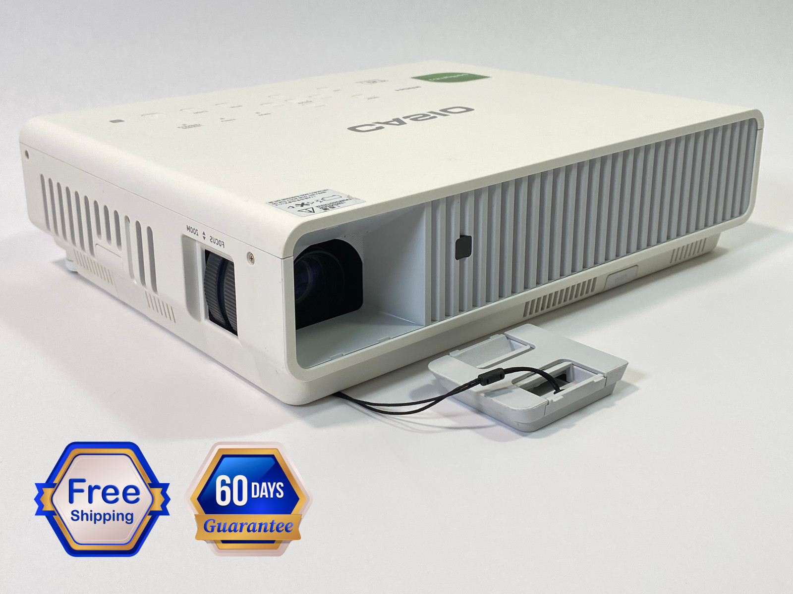 Casio XJ-M141 DLP Projector 2500 ANSI Full HD Bundle: HDMI, Remote, Power cable