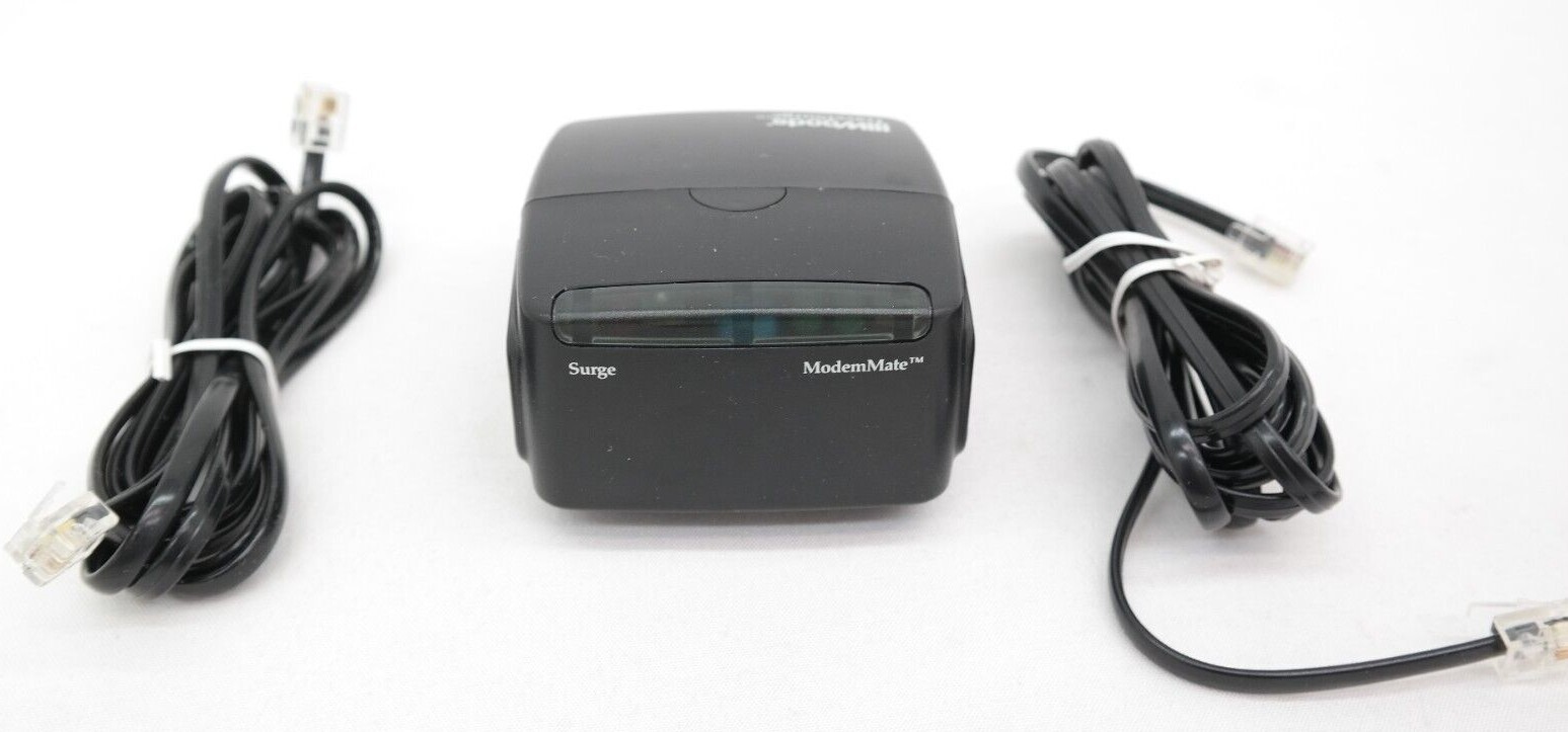 Woods Travel Surge Dual Outlet Surge Protector and Modem  TF