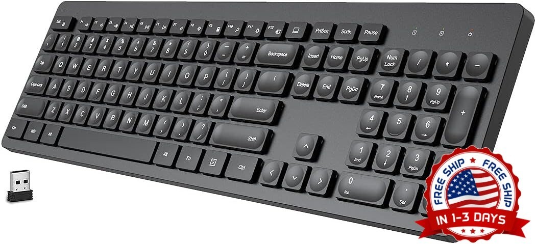 Teclado Bluetooth Para computadora/computadora de escritorio/PC (Negra) NUEVO US