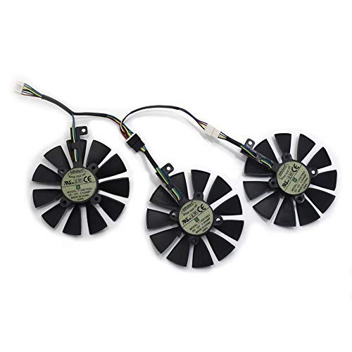 Graphics Card Cooling Fan 3-Pack for Video Card Cooler 12V 3 Watts