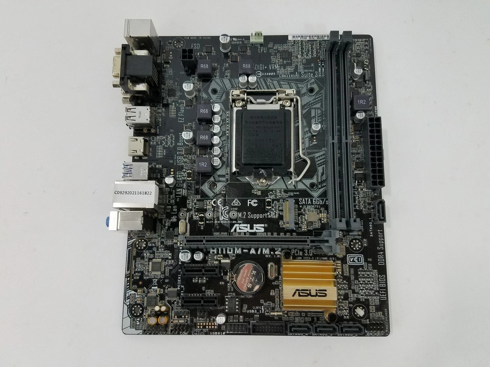 Asus  H110M-A/M.2 Intel LGA 1151 DDR4 SDRAM Desktop Motherboard