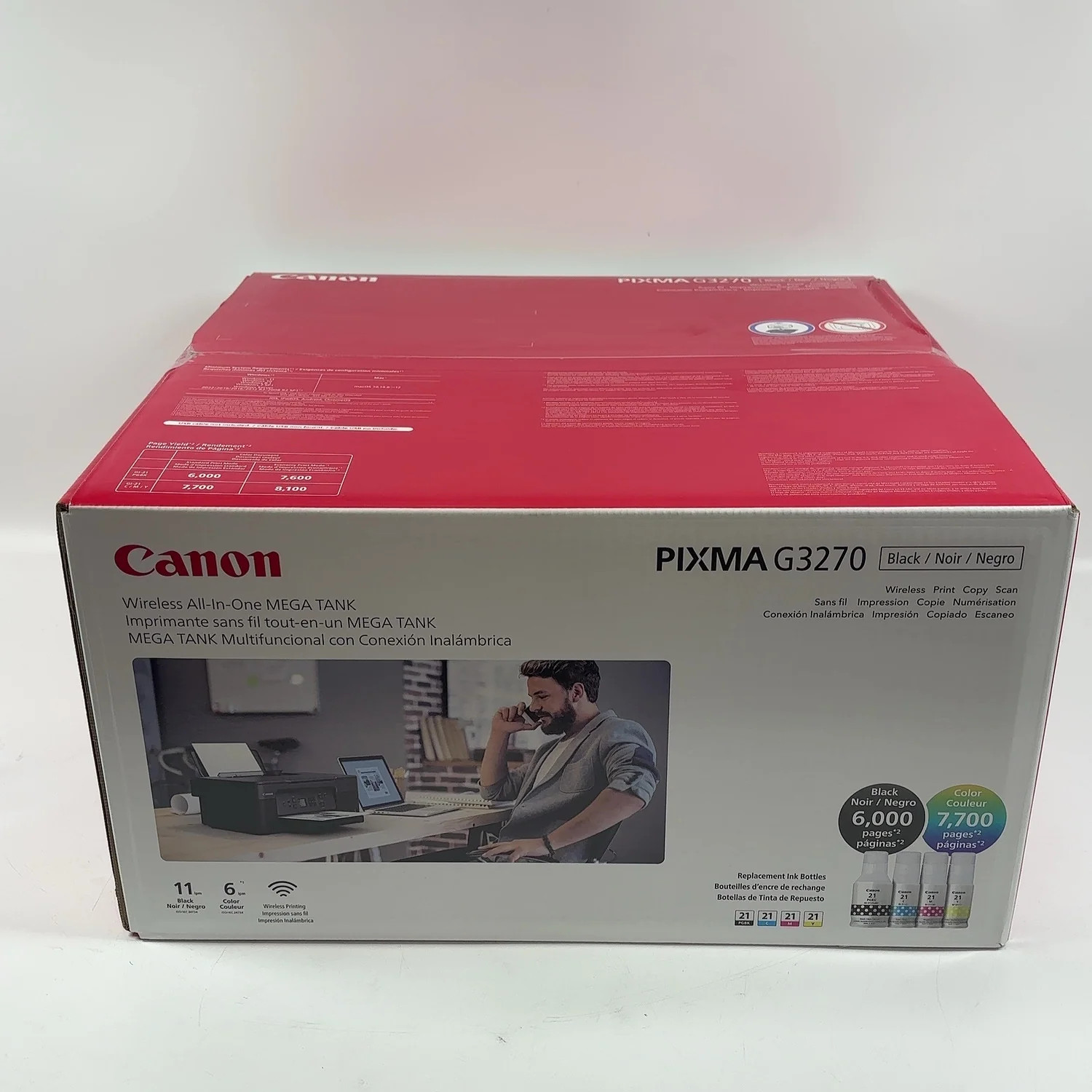 New Canon PIXMA All In One InkJet Printer Black G3270