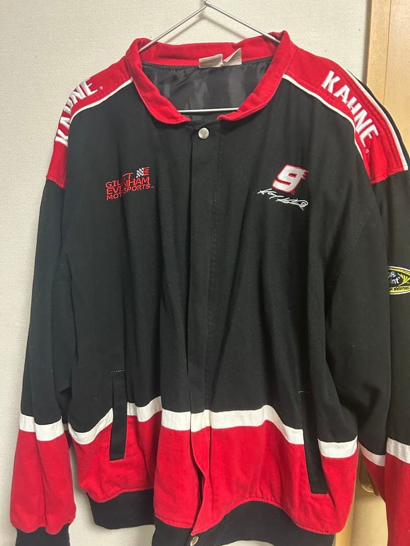 Rare 90s Vintage Clothing NASCAR Racing Jacket, Kaisi Kane, Embroidered.