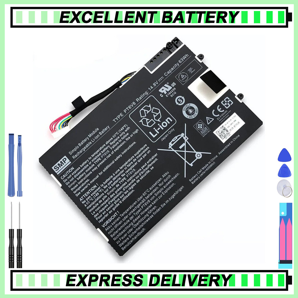 63wh Replacement Battery for Dell Alienware M11x M14x P06T PT6V8 08P6X6
