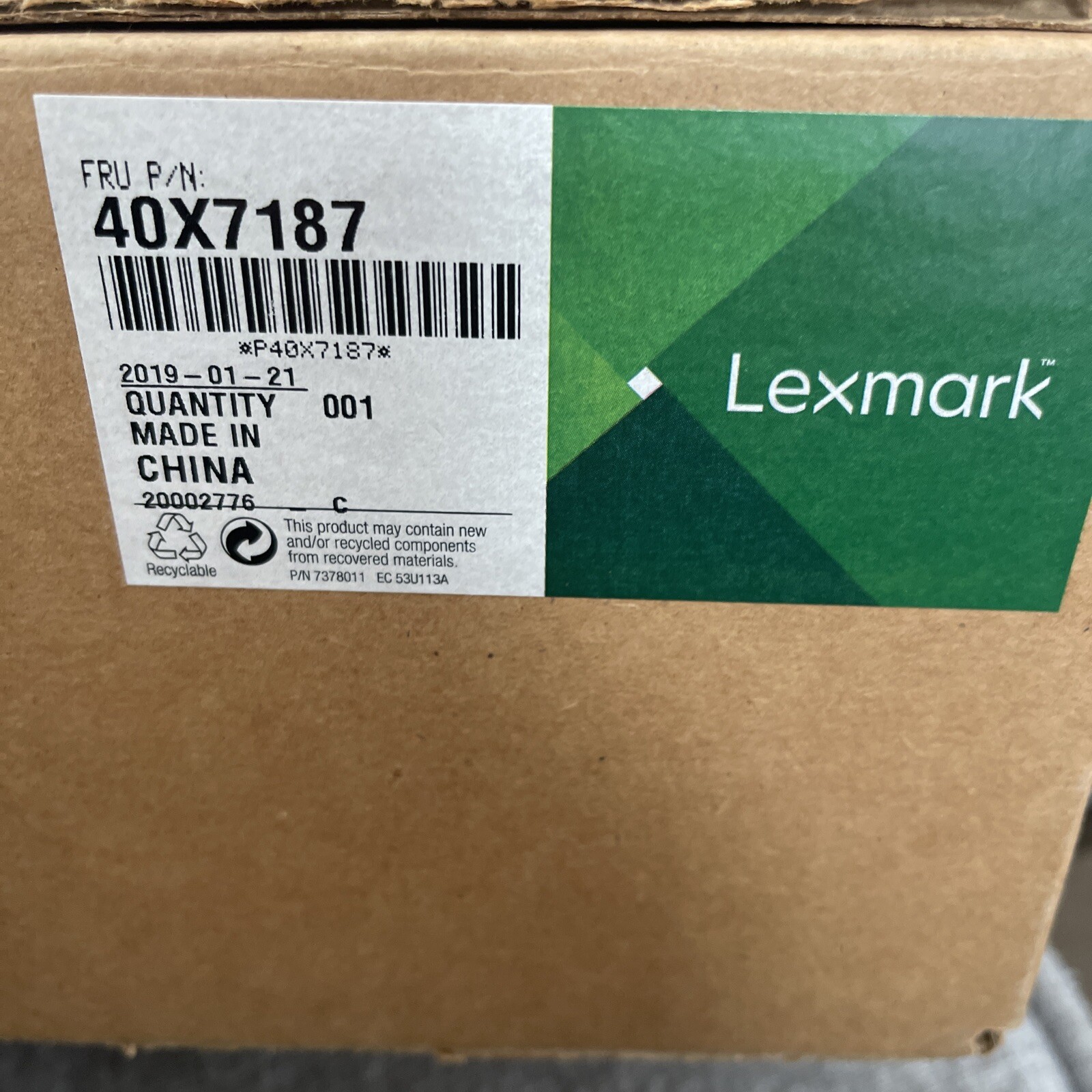 GENUINE LEXMARK 40X7187 SYSTEM CONTROLLER BOARD, X792 NEW OPEN BOX SEALED