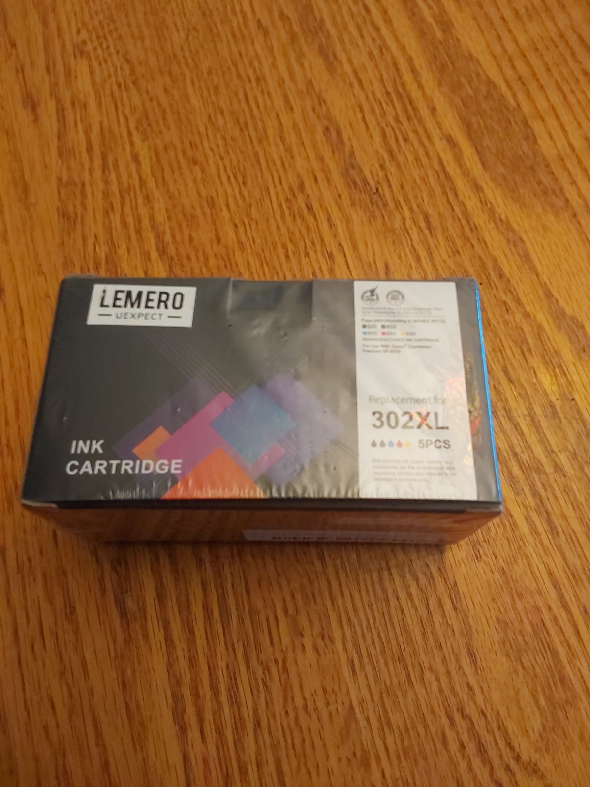 LEMERO 302XL INK CARTRIDGE 5 Pcs.
