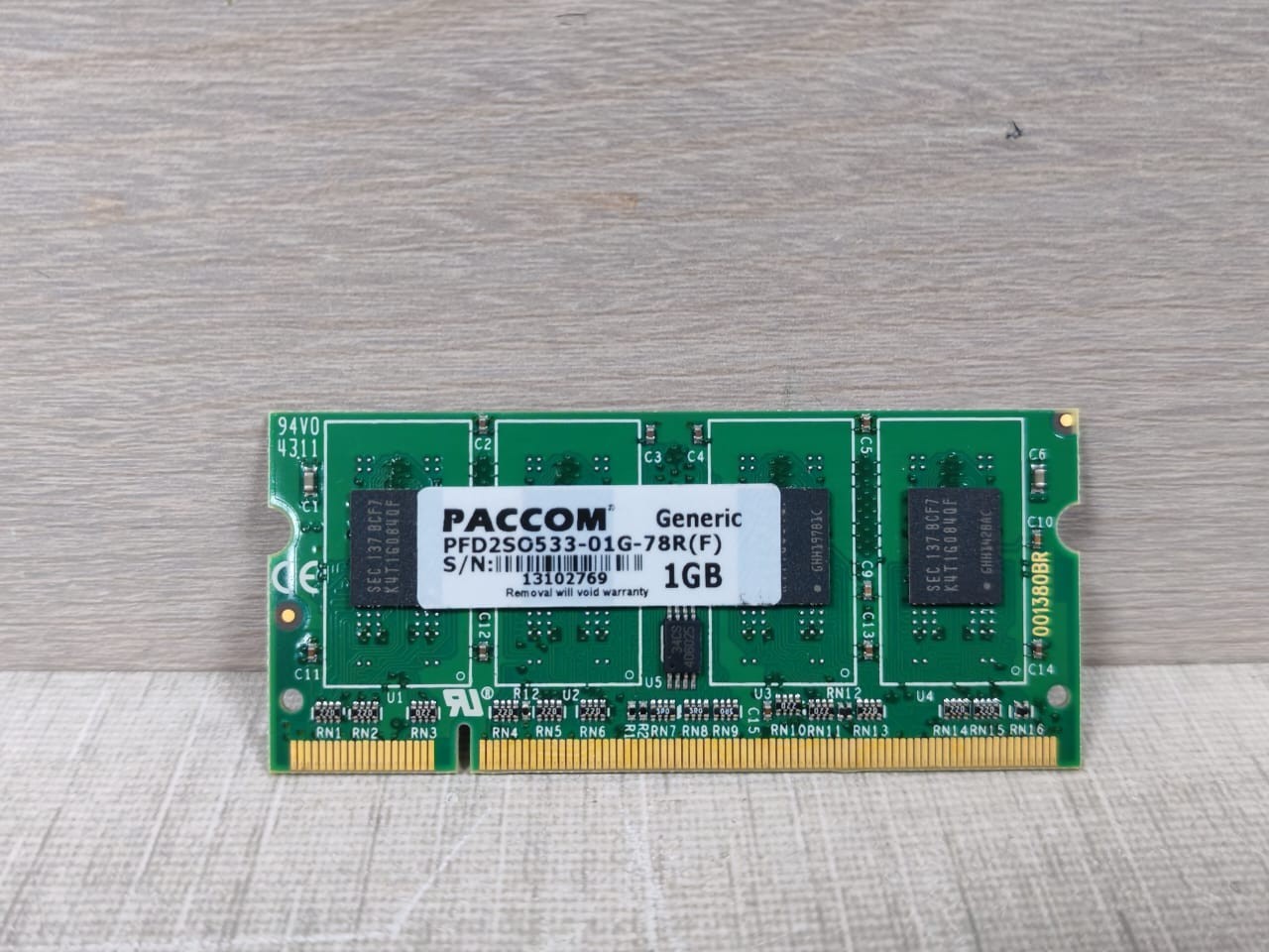 Lot 2 Pcs PACCOM PFD2SO533-01G-78R(F) Generic 1GB -New Without Box