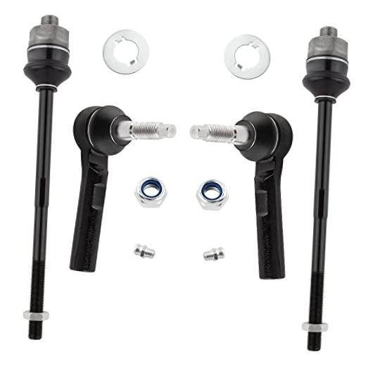 4pc Inner & Outer Tie Rod End Kit ES3488 ES3609 Fits 2002-2006 Chevy