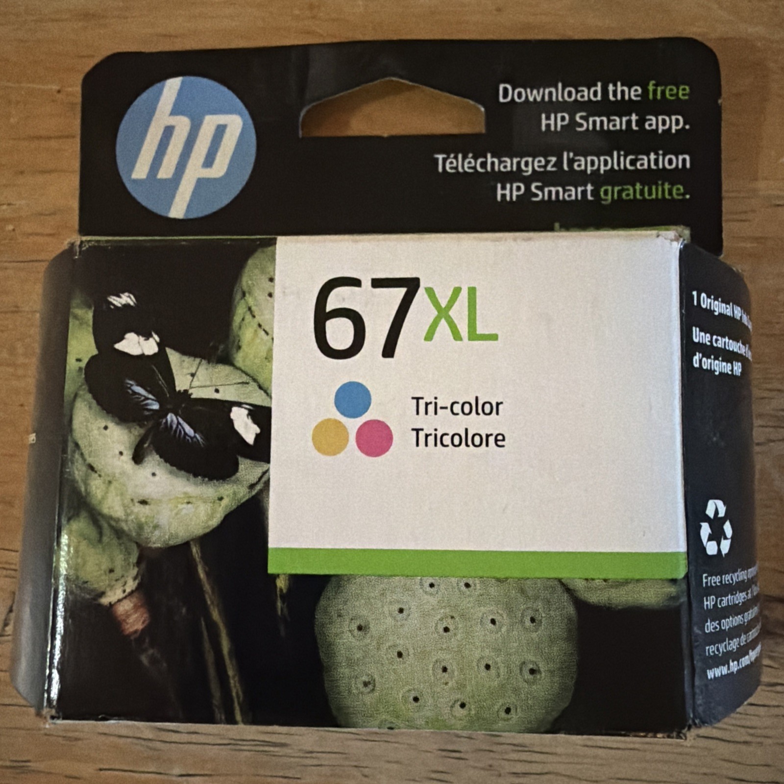 Genuine -OEM HP 67XL High Yield Tri-Color Original Ink Cartridge - 3YM58AN