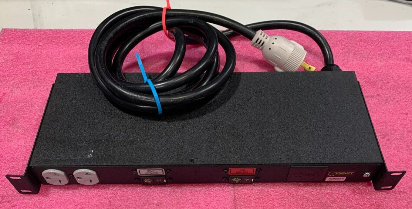 Geist XPR120-103D20TL6 Rack PDU 12-Outlet 24A 208V-240V Surge Protected Strip