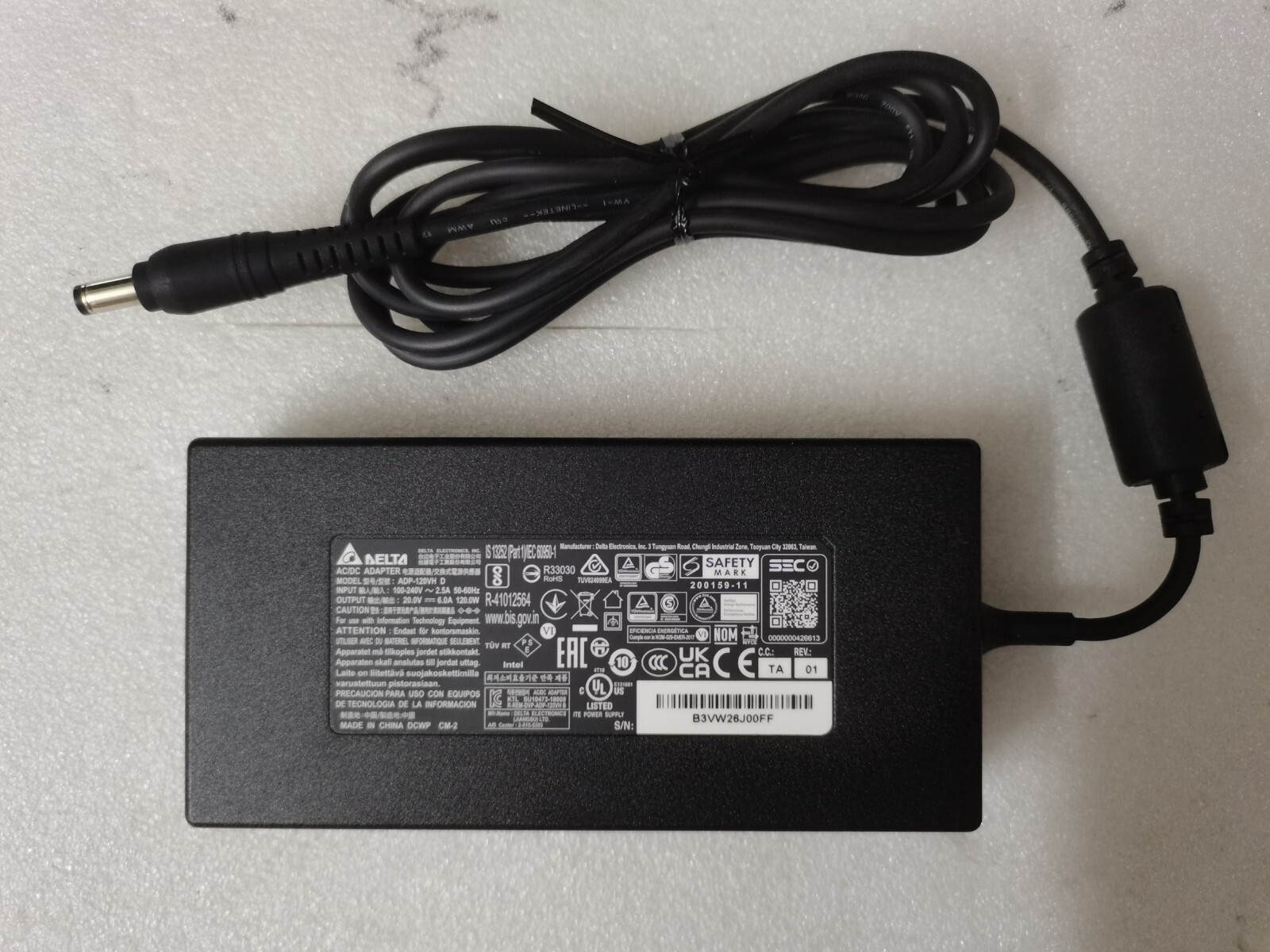 Delta 20V 6A ADP-120VH D For Intel NUC 12 Pro Mini PC NUC12WSHi50UD adapter OEM