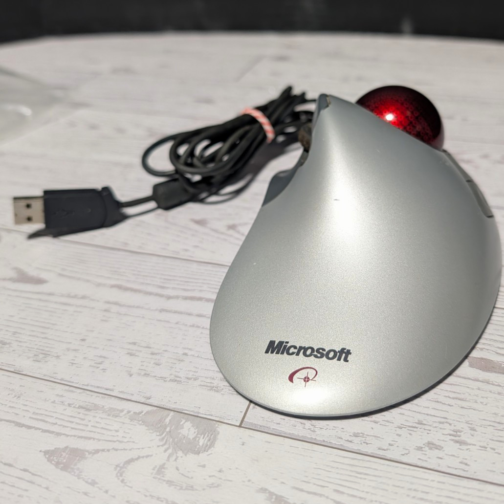 Microsoft Trackball Explorer 1.0 Optical Wired Mouse USB/PS/2 5-Button 400DPI