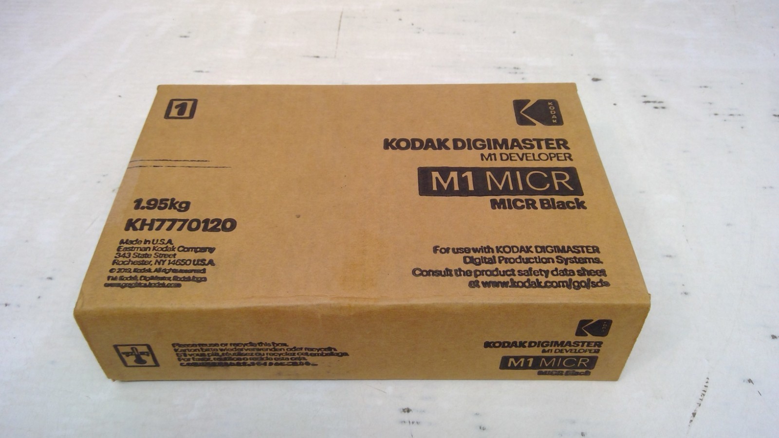 Kodak Digimaster M1 MICR Black Developer KH7770120 (777-0120)