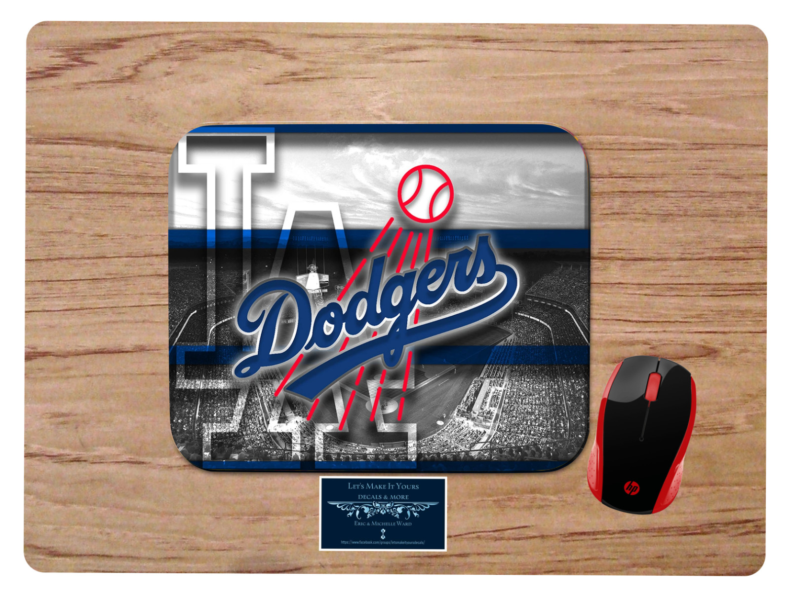 LOS ANGELES DODGERS MOUSEPAD MOUSE PAD MAT HOME OFFICE GIFT MLB BASEBALL DESIGN2
