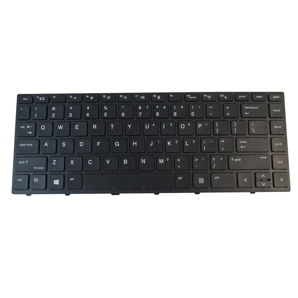 HP ProBook 430 G5 440 G5 445 G5 Non-Backlit Keyboard w/ Black Frame