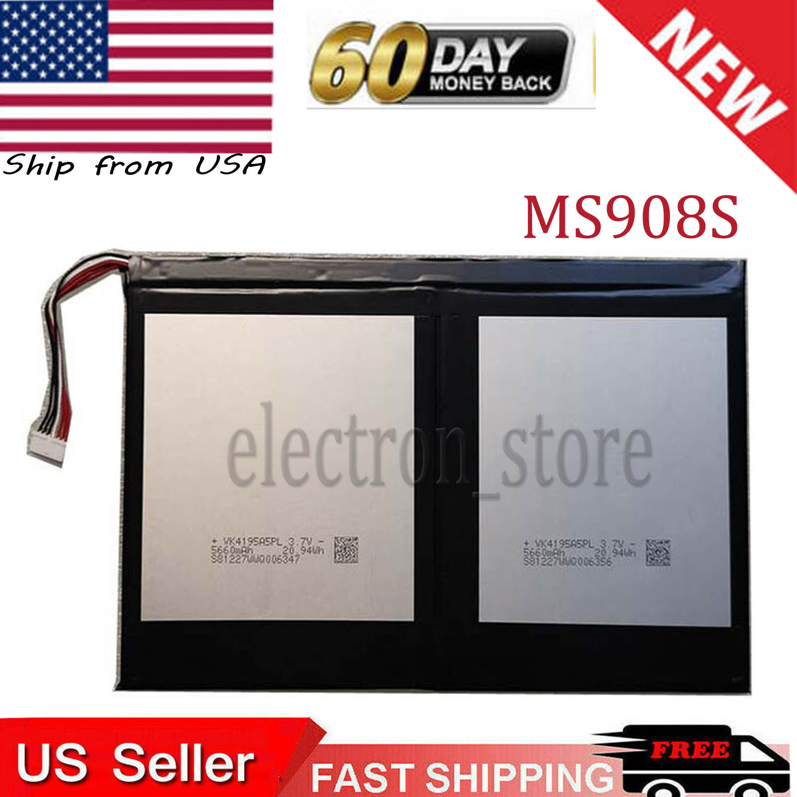 New 3.7V 11000mAh 7Line Battery For Autel MaxiSys MS908s / MS908s PRO